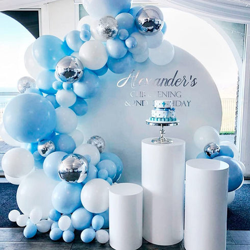 Balloon Arch Kit 127pcs Balloon Garland Kit Latex Balloons (Blue)