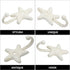 TOPBATHY 3pcs Wall Hooks Sea Star Shape Wall Mounted Decorative Hooks Coat Clothes Hooks Key Hat Hooks Towel Robe Hooks Wall Hangers Nautical Beach Coastal Wall Decorations Ornaments