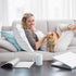 Emolli Decorative Throw Pillow Set - 2 Pack Microfiber Filled White Cotton Cover Throw Pillow Insert, 20 x 20 inches