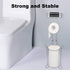 Toilet Paper Holder Stand with Storage Bathroom Free standing Toilet Tissue Holder with Dispenser Shelf for Mobile Phone, Hold 3 Rolls Reserve Toilet Roll Holder Metal Large Bathroom Storage Silver