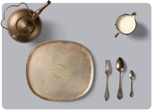 wellhouse 27.6 by 19.6 Inch Oversize Silicone Pastry Mat Baking Mat Dough Rolling Countertop Protector Clay Mat No-slip Non Stick Waterproof Heat Resistant Silicone Placemats Table Mat(Gray,1 piece)