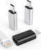 3Pack Lightning Female to USB-C Male Adapter,Type Charging for Samsung Galaxy S20 Ultra Z Flip Note S10 S9 Plus Google Pixel 5XL Compatible with Cable Converter Connector Charger LG Ipad Pro Air4 2020