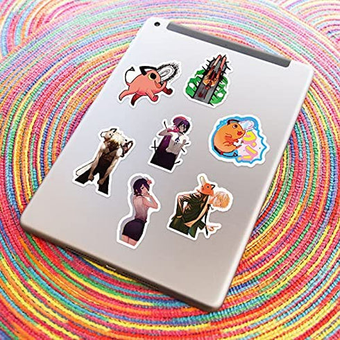 LYNE Chainsaw Man Stickers 103PCS Trendy Japanese Anime Art Work for Water Botter Luggage Keyboard Computer Suitcase Manga Accessories