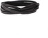 Realeather Crafts Deerskin Lace, 0.125-Inch Wide 50-feet Spool, Black