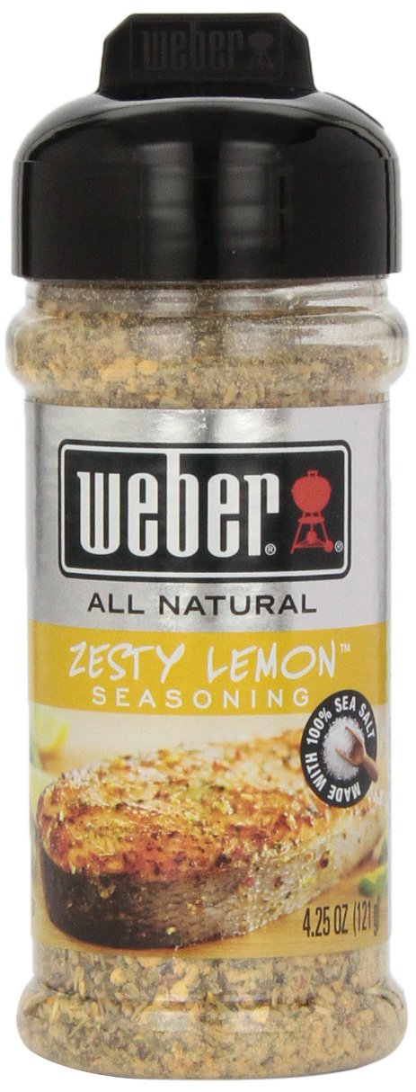 Weber Grill Seasoning Zesty Lemon, 4.25 Ounce Shaker