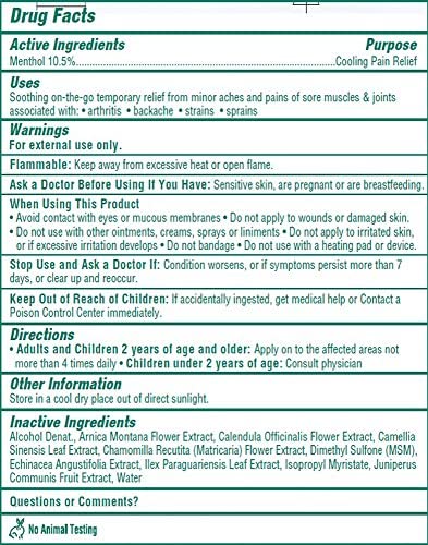 Biofreeze Menthol Pain Relieving Spray 4 FL OZ Colorless Aerosol Spray (Pack Of 2) For Pain Relief Associated With Sore Muscles, Arthritis, Simple Backaches, And Joint Pain (Packaging May Vary)
