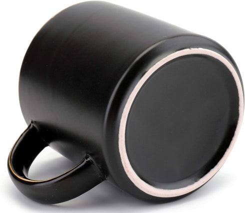 Yesland 12 oz Mr and Mrs Mug, Ceramic Coffee Mug for the Couple, Ideal Gift for Engagement, Anniversary, His and Hers, Bride and Groom, Valentines and Christmas Gifts - Set of 2 (Black & White)