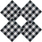 ARKSU Buffalo Plaid Napkin 12X12inch,Set of 10,Black and White Check Napkin for Christmas,Thanksgiving Decor