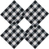 ARKSU Buffalo Plaid Napkin 12X12inch,Set of 10,Black and White Check Napkin for Christmas,Thanksgiving Decor