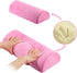 SKYZONAL Memory Foam Bolster Pillow for Neck Back Lumbar Spine Knee Pain Relief Pillow Support Half-Moon?Pink?