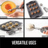 Gorilla Grip Premium Stainless Steel, Spring-Loaded Scoop for Fruit, Cookie and Ice Cream, Easy Squeeze and Clean Release, Comfortable Handle, Medium, 2 TBSP Scooper Size 30, Uniform Portions, Gray