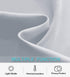 RYB HOME Kitchen Curtains Room Darkening Curtain Tiers Small Window Curtain Draperies for Nursery / Dining Room / Bathroom, 42 inch Wide x 36 inch Long, Grayish White, 2 Panels