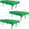 Beistle 3Piece Game Day Football Tablecovers, 54" x 108", , Green/White