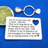 Funny Birthday Cards for Dad Fathers Day Card Thank You Dad Gift Engraved Wallet Insert Card Love Note for Father from Daughter Christmas Gifts, Best Dad Gift Ideas, Thank You for Being There for Me