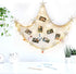 79 x 59 inch Nature Fish Net Wall Decoration with Sea Shells and 10 pcs Natural Starfish Mediterranean Style Decor Wall Decoration