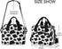 Lunch Bag for Kids Black And White Cow Print Insulated Cooler Lunch Box Large Capacity Lunch Organizer for Boys Girls