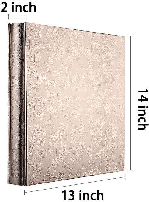 Vienrose Photo Album 4x6 600 Pockets Large Picture Book PU Leather Cover Big Photobook for Wedding Album Family Baby Anniversary Graduation