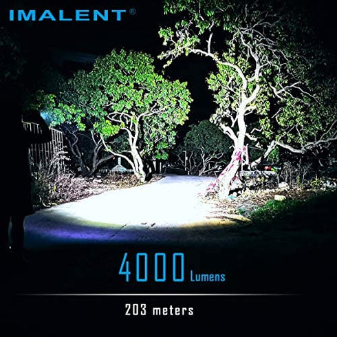 IMALENT LD70 EDC Flashlight Led Rechargeable Flashlight, Powerful 4000 Lumens with CREE XHP70.2 LED, Super Bright Torch for Camping and Hiking