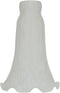 MIXDOM Tiffany Style White Pond Lily Tulip Flower Glass Replacement Lamp Shade 4.5" Wide X 6" Tall X 1.5" Fitter