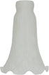 MIXDOM Tiffany Style White Pond Lily Tulip Flower Glass Replacement Lamp Shade 4.5" Wide X 6" Tall X 1.5" Fitter
