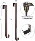Myfolrena Adjustable Wreath Hanger from 15"-24", Metal Wreath Hook for Front Door, 20lb (Bronze-2 Pack)