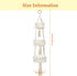 Macrame 3 Tier Hanging Basket Space Saving Hanging Fruit Basket for Kitchen or Decorative Boho Decor Hanging Plant Holder Use for Produce Baskets, Indoor Planter Hangers