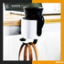 Luxury 2-in-1 Anti-Spill Cup Holder with Under Desk Headphone Hanger (White)