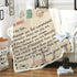 WINGSIGHT Letter Throw Blankets Mom to My Son Super Soft Warm Large Flannel Blanket Suitable for Birthday and Anniversaries Gifts for Bed, Sofa,Camping and Travel (59"x47", Mom-Son)
