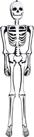 ArtCreativity Halloween Skeleton Inflate Decoration - 6ft Tall - Cute and Creepy Home Decor - for Indoor and Outdoor Use - Halloween Party Supplies, Contest Prize for Kids