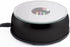 Amlong Crystal 4 Inch Rotating LED Light Display Base with Adaptor, Black