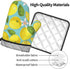 VEIZKUO Lemon Pattern Yellow Oven Mitts Cute Pot Holders Sets for Kitchen Hot Pads Heat Resistant Washable for Counter Table Decorative BBQ Cooking Baking Grilling, One Size