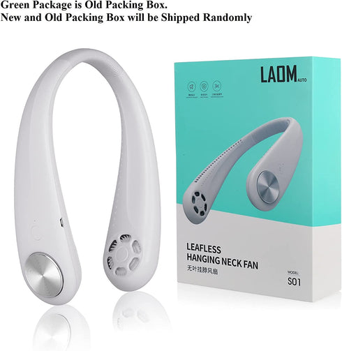 Leafless USB Hanging Neck Fans Portable Rechargable battery personal Fan portable around the neck fan