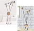 Jelofly Glass Vases Clear Flower Bud Vase in Differing Unique Shapes Creative Rope Design - Set of 6