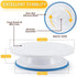 Docgrit Cake Decorating kit- 85PCs Cake Decoration Tools with a Non Slip Base Cake Turntable, 12 Numbered Cake Icing Tips & Guide and Other Cake Decorating Kit for Beginner