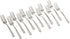 Winco 12-Piece Dominion Salad Fork Set, 18-0 Stainless Steel, Silver
