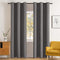 MIULEE Blackout Curtains Room Darkening Thermal Insulated Drapes Solid Window Treatment Set Grommet Top Light Blocking Curtain for Living Room / Bedroom 2 Panels 42 x 84 inch Length Grey