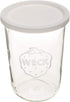 Weck Canning Jar 743-3/4 L Weck Mold Jars made of Transparent Glass - Eco-Friendly Canning Jar - Food Storage Containers with Lids Airtight 1 Jar with Keep Fresh Cover