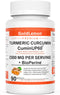 Turmeric Curcumin with Black Pepper & Ginger 2300 MG, GOLDLEMON Anti Inflammatory Supplement with BioPerine & CuminUP60-Curcuma Longa Extract-Gluten Free, Non GMO, No Side Effects-90 Capsules