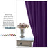 PONY DANCE Kitchen Blackout Curtains - Home Decoration Light Block Curtain Drapes Window Coverings Short Drapes with Rod Pocket for Bedroom, 42-inch by 45-inch, Royal Purple, 2 Panels