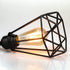 Industrial Plug in Pendant Light, Farmhouse Pendant Lighting, Black Cage Pendant Light Fixture with On/Off Switch, E26 Socket Vintage Hanging Light, Wire Pendant Light, for Dining Room Living Room