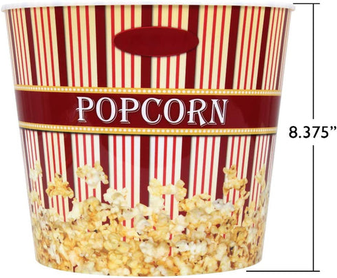 Time for Treats Popcorn Container, Large, Burgundy