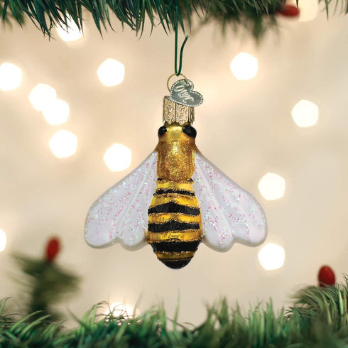 Old World Christmas Honey Bee Glass Blown Ornament