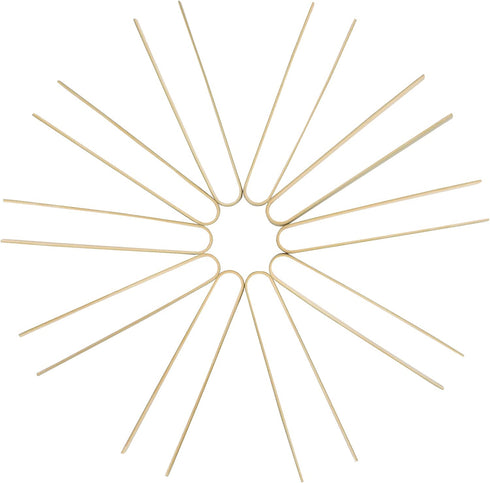 BambooMN 6.3" Mini Bamboo Disposable Tongs - Toast Tongs - 30pcs