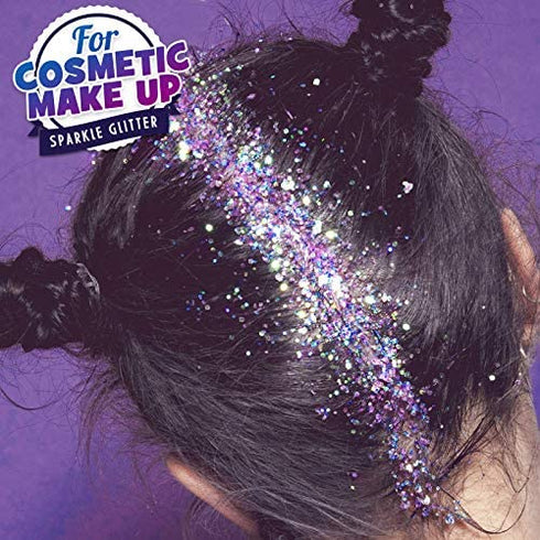 Chunky Glitter, YGDZ 24 Colors 240g Holographic Craft Glitter Sequins & Fine Glitter Powder, Resin Glitter for Jewelry Art Epoxy, Cosmetic Glitter for Nail Body Face Hair