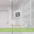 BALDR Digital Shower Clock with Timer | Waterproof Design, Perfect for The Bathroom - Displays Time, Temperature, and Humidity(White)