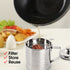 Chihee Oil Strainer Pot Grease Can, 1.2 L Stainless Steel Oil Storage Can Container with Fine Mesh Strainer, Suitable for Storing Frying Oil and Cooking Grease