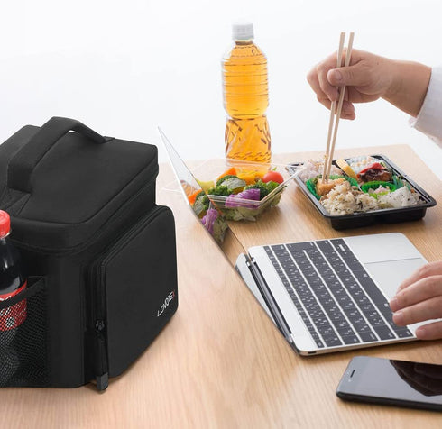 3X Large Insulated Lunch Bag, Insulated Lunch Box For Men Lunchbox with 2 Reusable Cooler Ice Packs, Lunch Cooler Lunch Bag for Men Fits 12 Cans