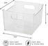Oggi Bin Ideal for Kitchen, Pantry Storage, Fridge Organizing, Clear, 9.75" x 9" x 6"