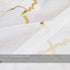 Kotile White and Gold Sheer Curtains for Bedroom - Gold Moroccan Tile Curtain Rod Pocket White Window Curtains 63 Inch Length 2 Panels for Girls Room, W52 x L63 Inches, 1 Pair, Gold White