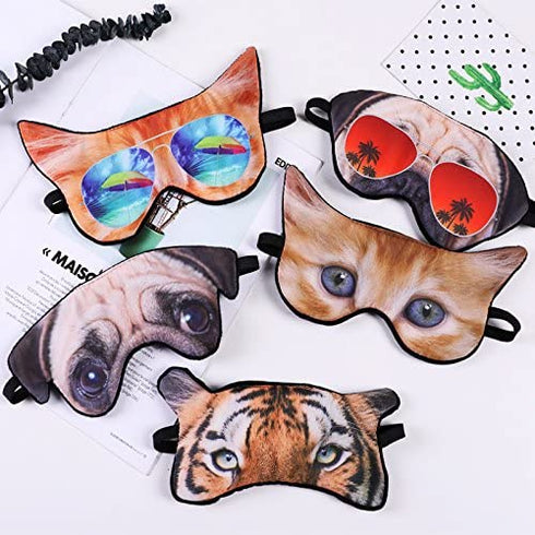 HXINFU 3d Eye Mask For Sleeping Women Travel Home Office Eye light cover Sleeping Blindfold Funny